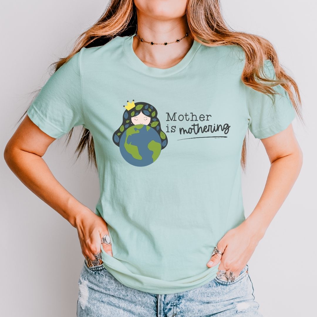 "Mother is Mothering" Teacher T-shirt