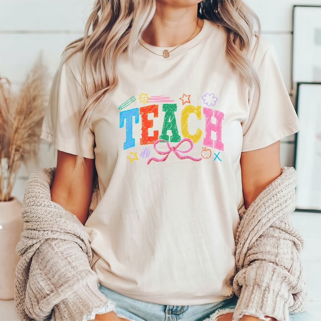 "Crayon Teach" Teacher T-shirt