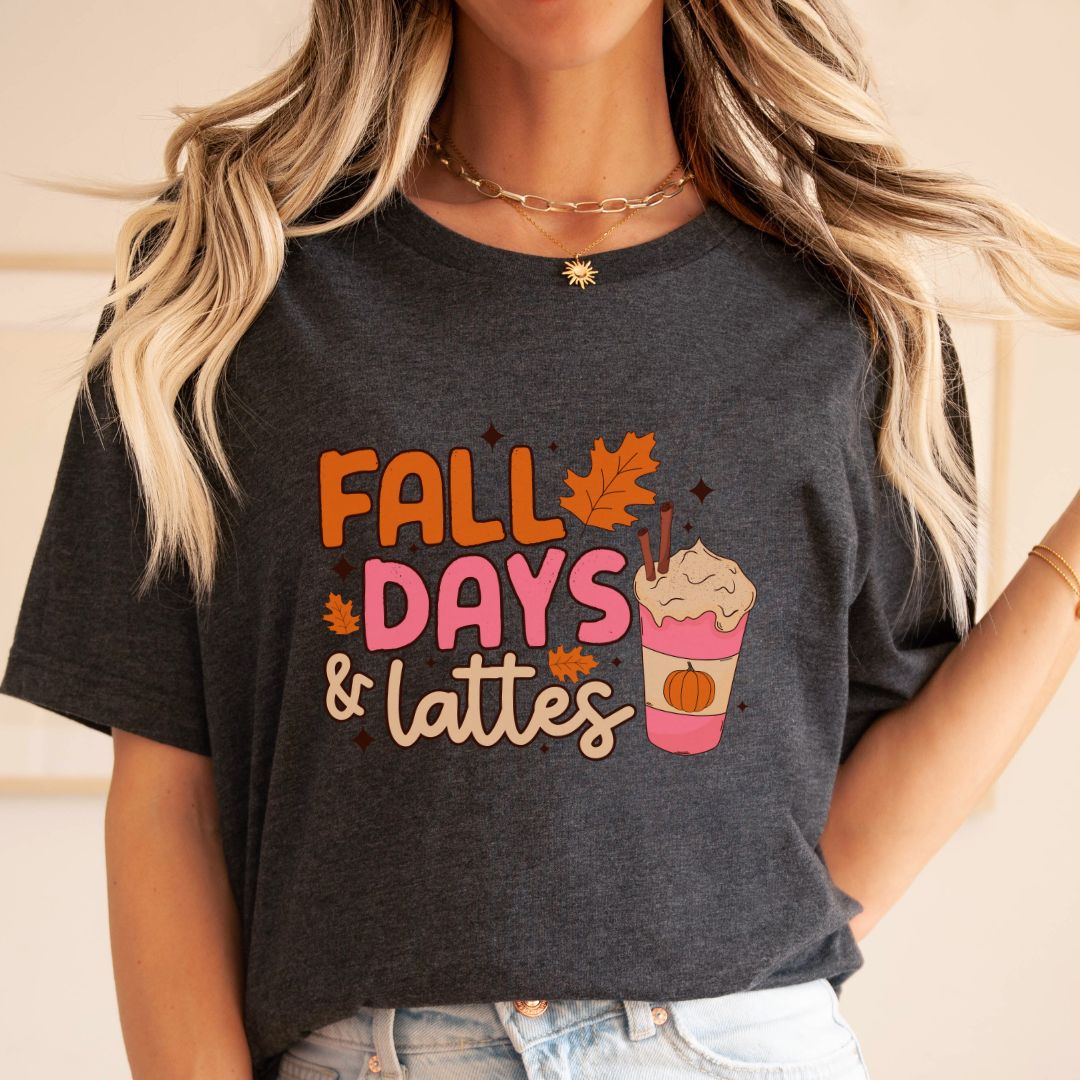 "Fall Days & Lattes" Teacher T-shirt