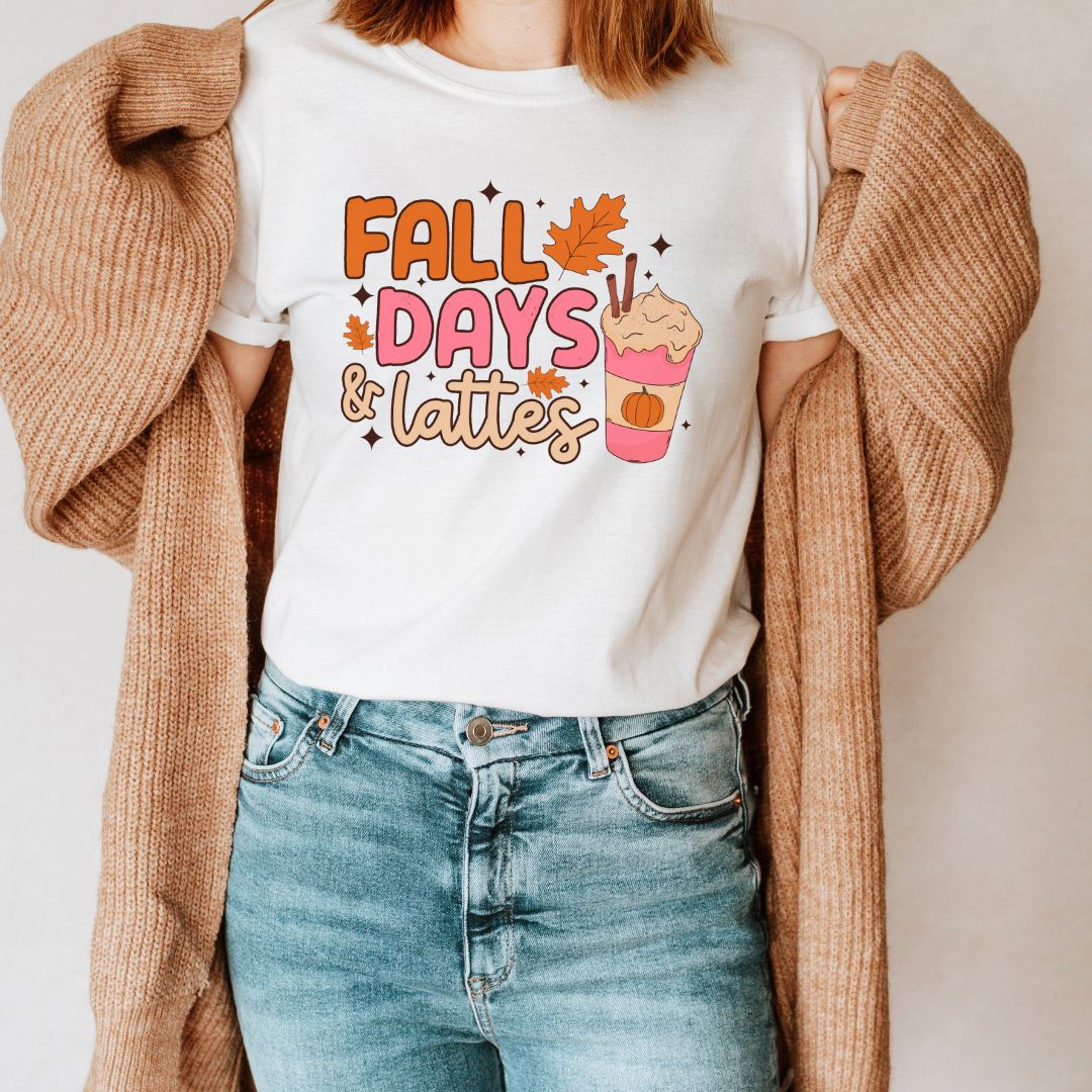 "Fall Days & Lattes" Teacher T-shirt