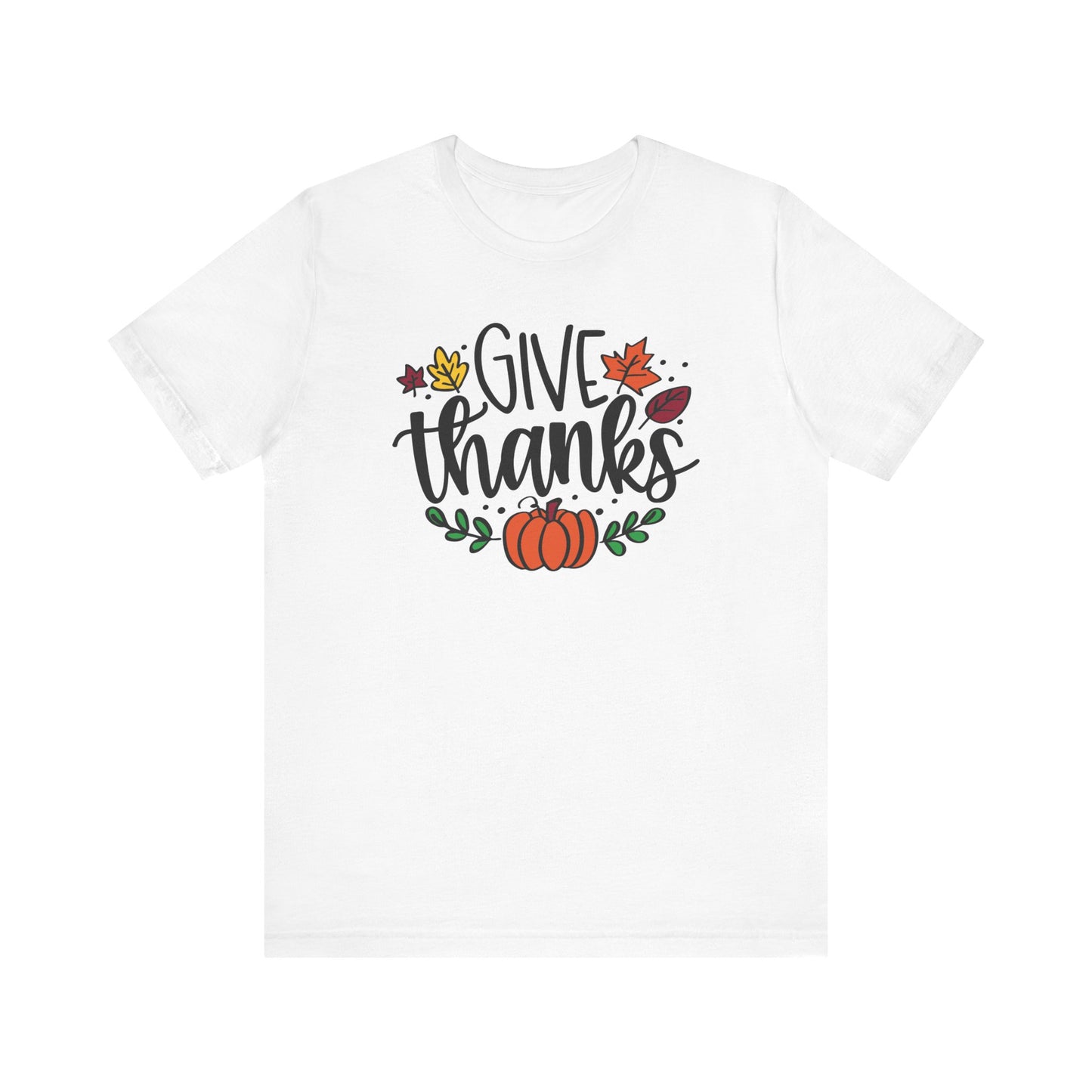 "Give Thanks" Thanksgiving Teacher T-shirt