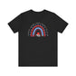 "Red, White, & Blue Rainbow" Teacher T-shirt