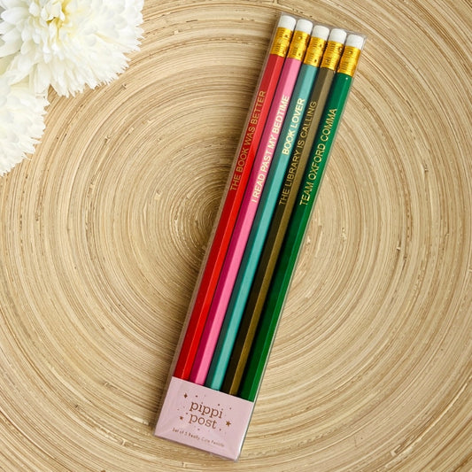 Book Lover Pencil Set