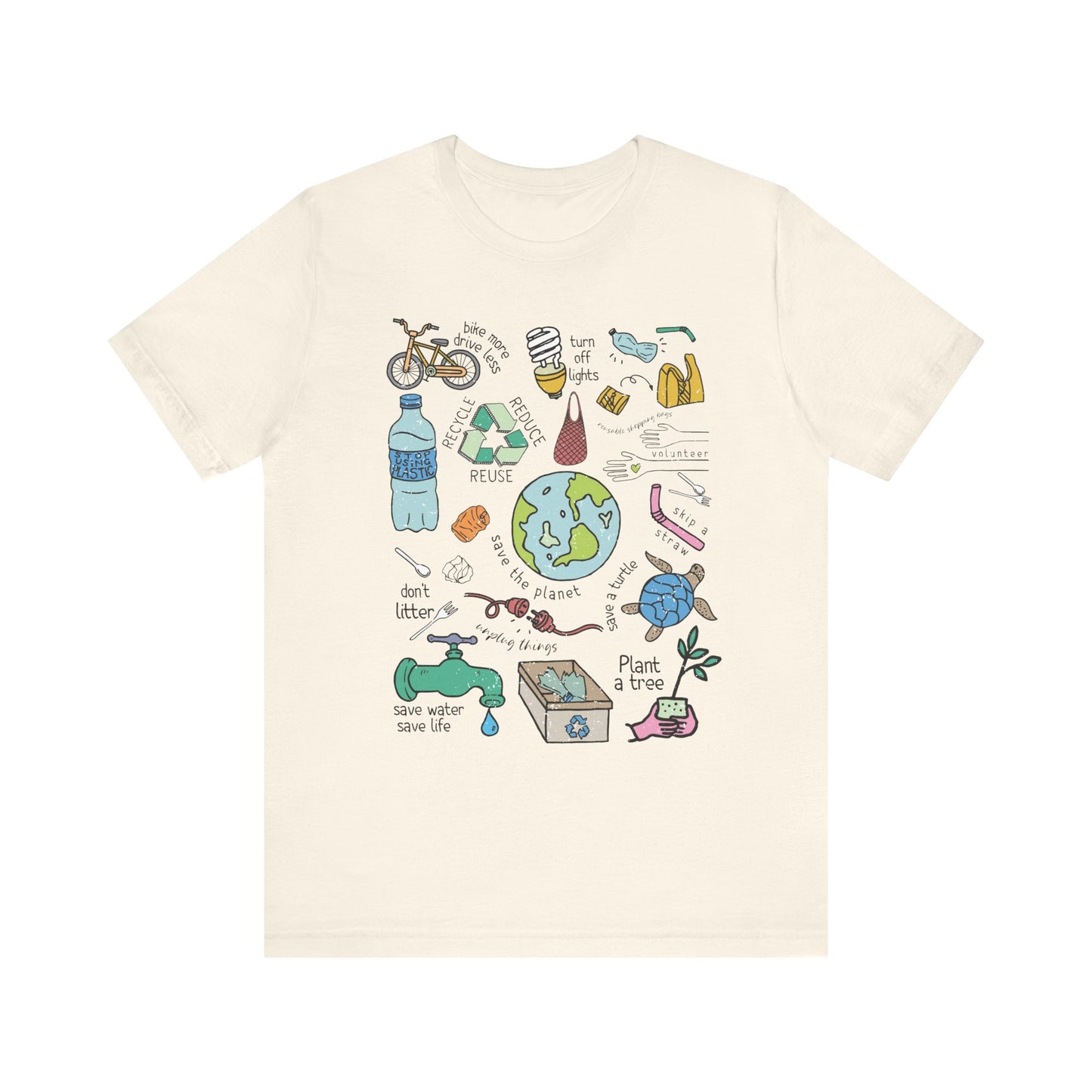 "Save the Planet" Distressed Teacher T-shirt