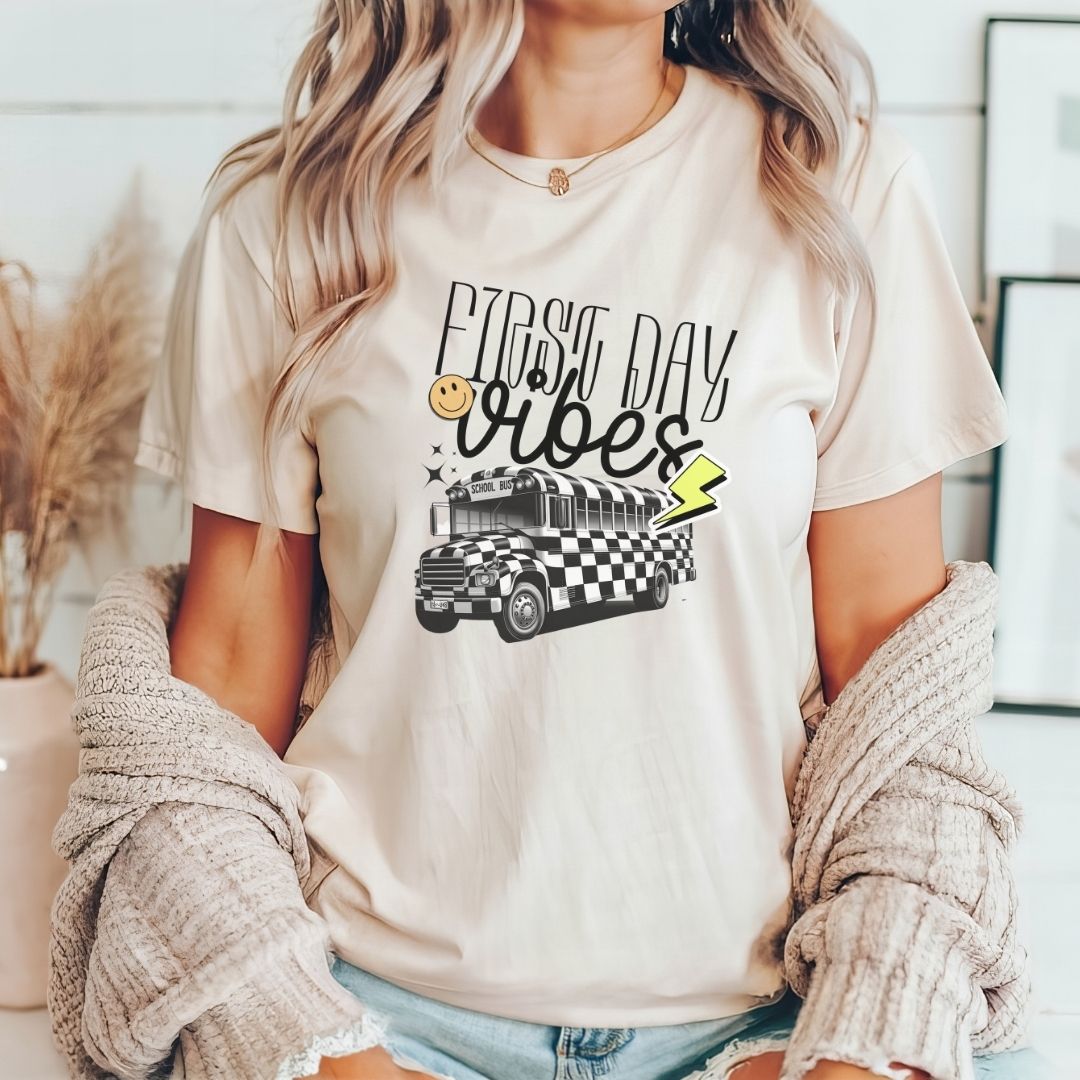 "First Day Vibes" Teacher T-shirt