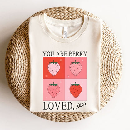 "You Are Berry Loved" Strawberry Teacher T-shirt