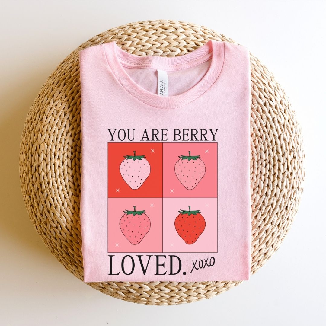 "You Are Berry Loved" Strawberry Teacher T-shirt