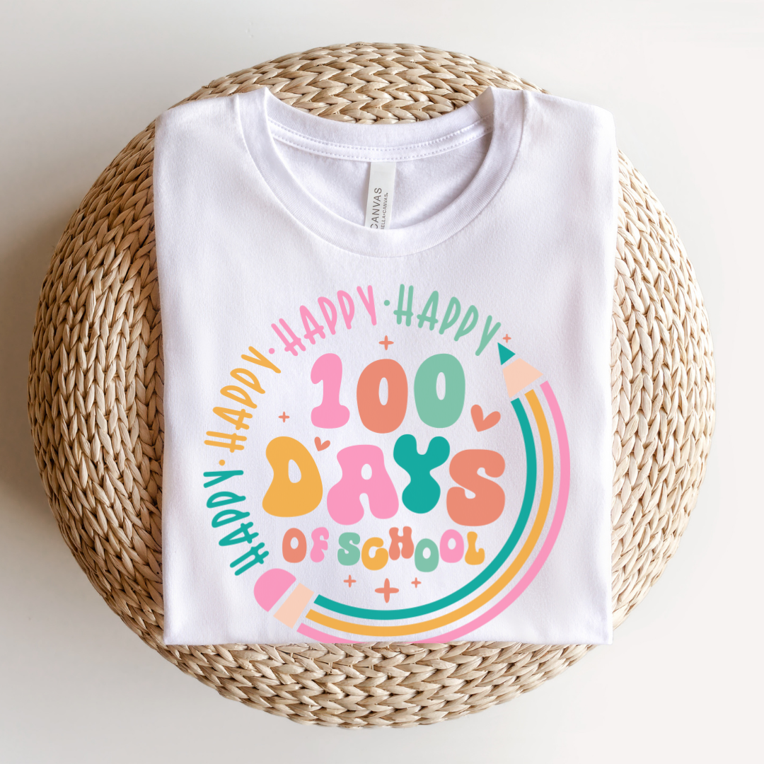 "100 Days of School" Cute Teacher T-shirt