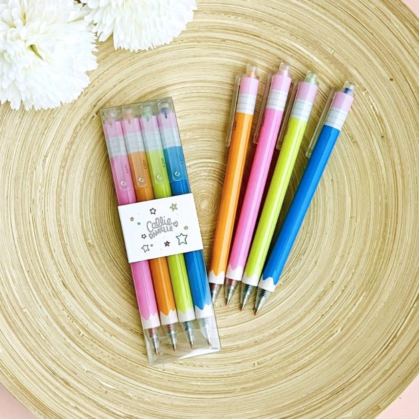 'Pencil' Pens (Set of 4)