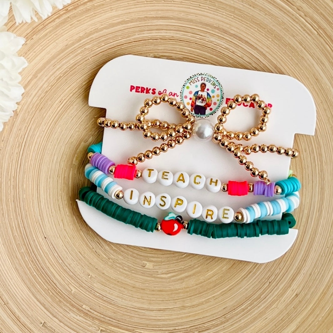 'Teach & Inspire' Bracelet Set