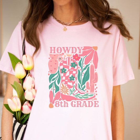 "Howdy 2nd Grade" Teacher T-shirt