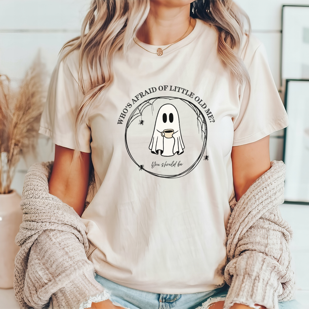 "Who's Afraid of Little Old Me" Swiftie Halloween Teacher T-shirt