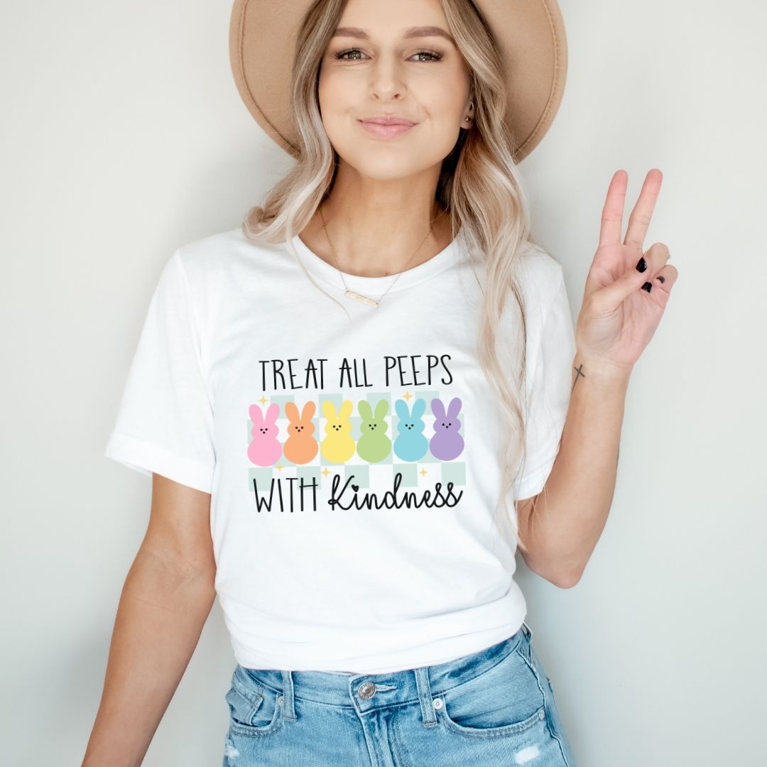 "Treat All Peeps With Kindness" Easter Teacher T-shirt