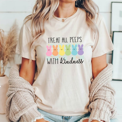 "Treat All Peeps With Kindness" Easter Teacher T-shirt