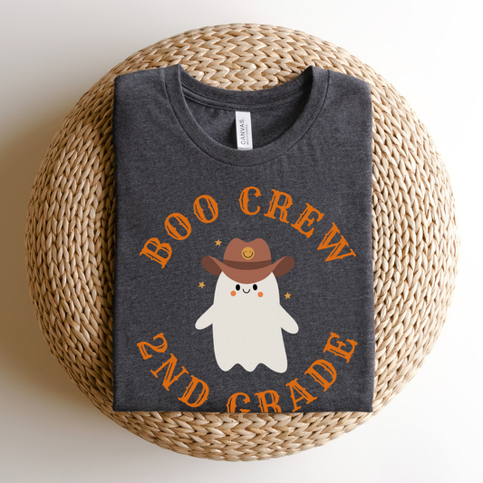 "Boo Crew 2nd Grade" Second Teacher T-shirt