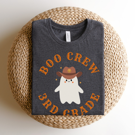 "Boo Crew 3rd Grade" Third Teacher T-shirt