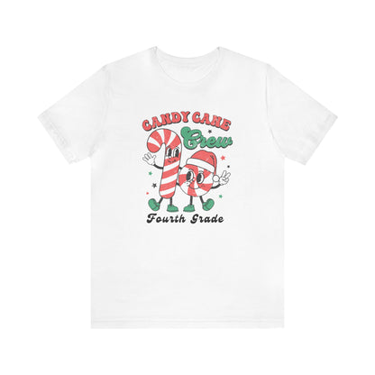 "Candy Cane Crew" Fourth Teacher T-shirt