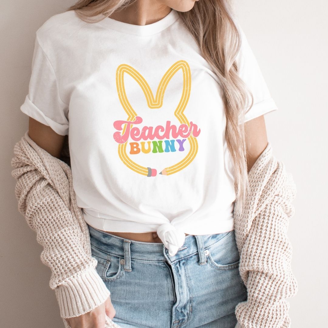 "Teacher Bunny" Easter Teacher T-shirt