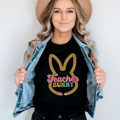 "Teacher Bunny" Easter Teacher T-shirt