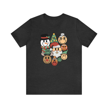 "Christmas Smileys" Teacher T-shirt