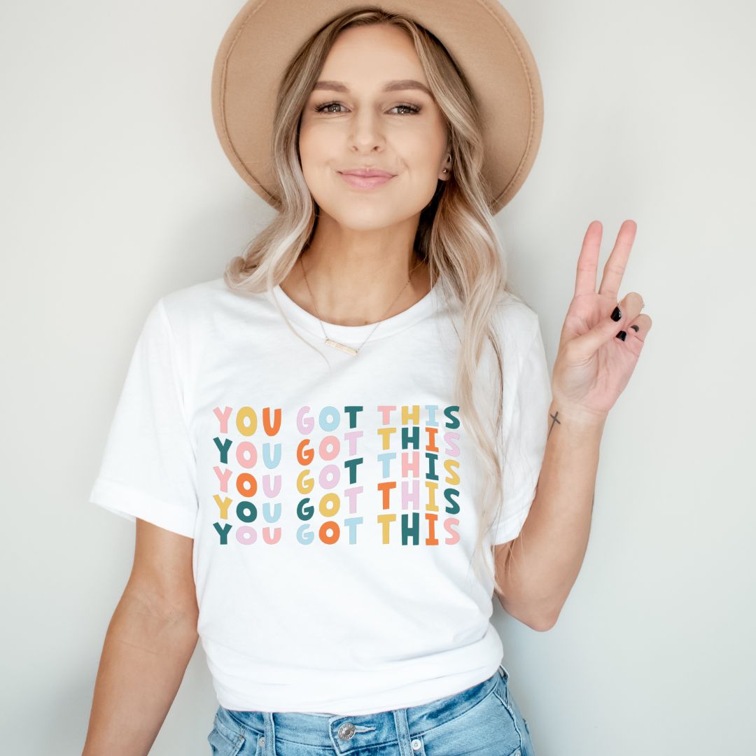 "You Got This" Colorful Teacher T-shirt