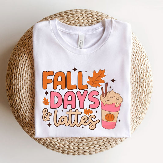 "Fall Days & Lattes" Teacher T-shirt