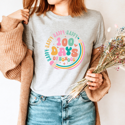 "100 Days of School" Cute Teacher T-shirt